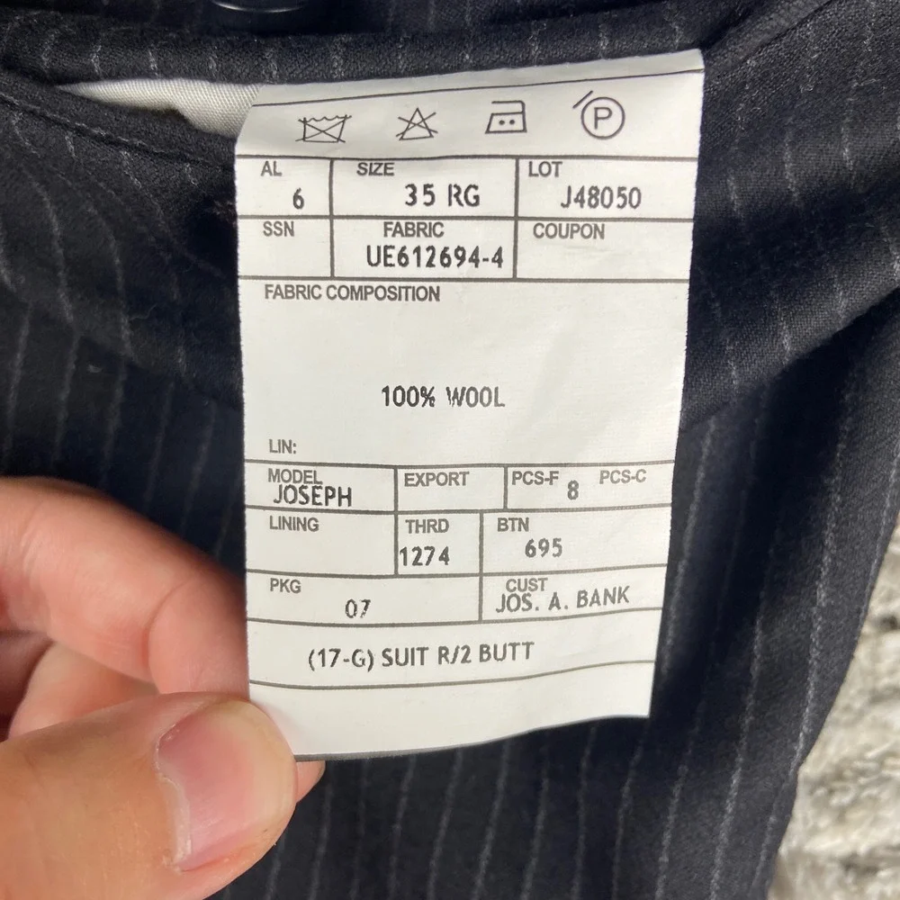 Jos. A. Bank measurements length